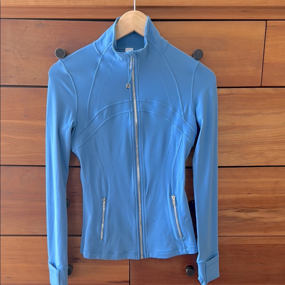 lululemon athletica Light Blue Zip-Up Jacket